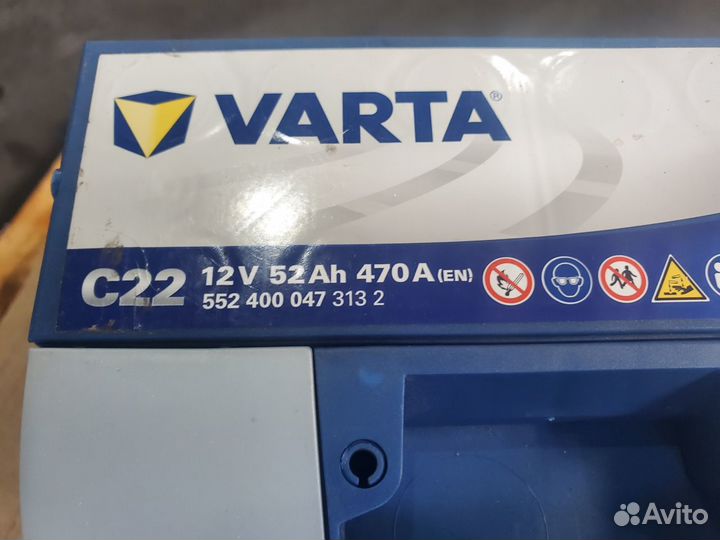 Аккумулятор 12V 52Ah Varta новый
