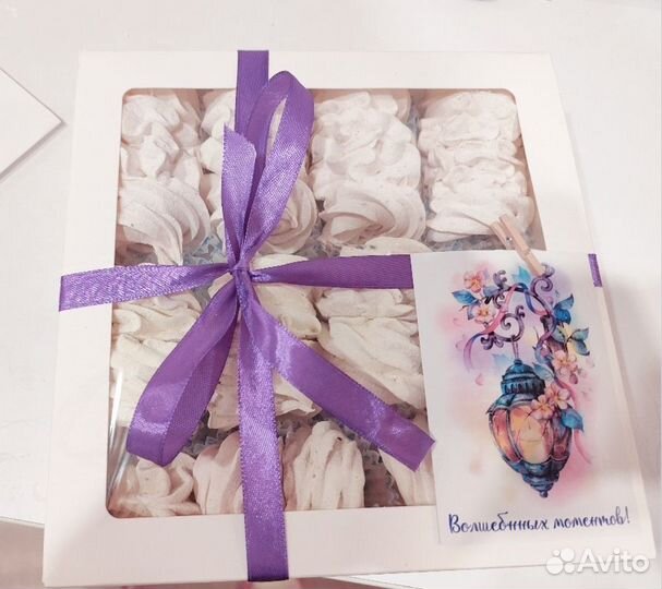 Нежный домашний зефир в коробочках