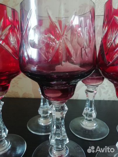 Фужеры хрустальные ссср,цена за одну штуку
