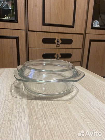 Кастрюля из жаропрочного стекла