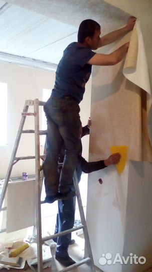 Штукатурка,шпатлёвка,обои,линолеум,ламинат