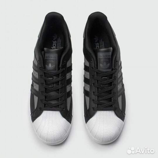 Кроссовки Adidas SuperStar Wmns Black Grey / White