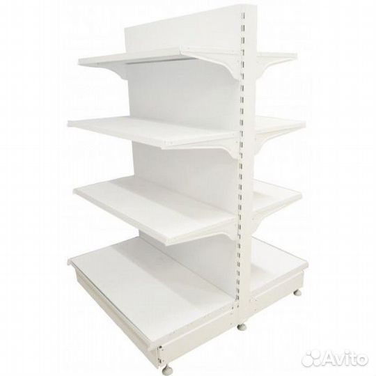 Стеллаж разборный металлический островной