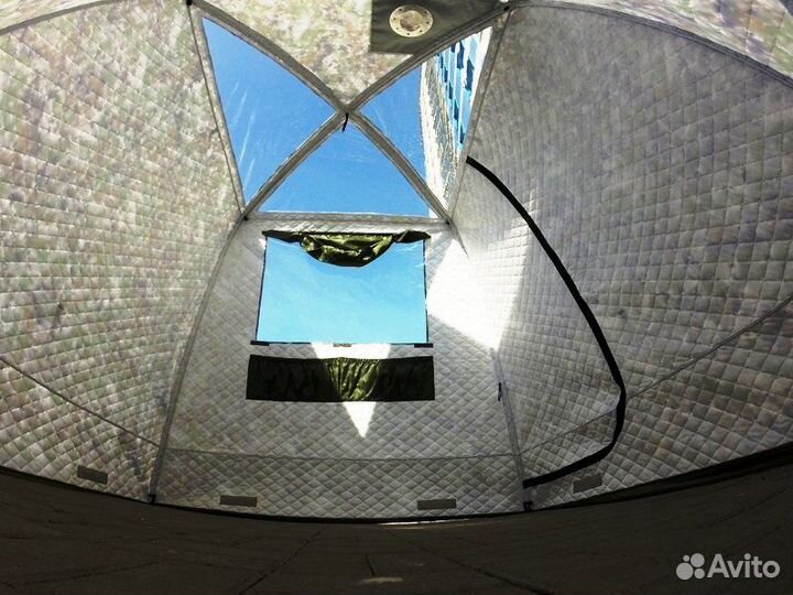 Мобильная баня, зимняя палатка SKY Mорж(прозрачная