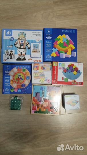Деревянные игрушки для малышей от 1 до 6 лет