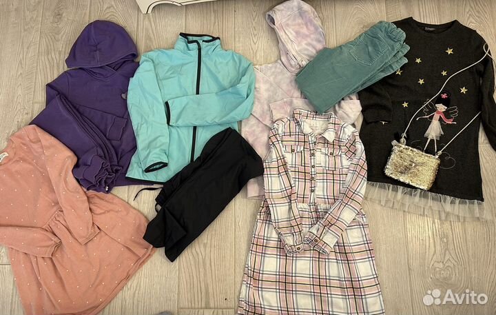 Вещи пакетом на девочку 134 140