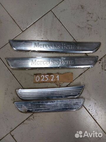 Накладки на пороги Mercedes-Benz E-200 D W213 OM