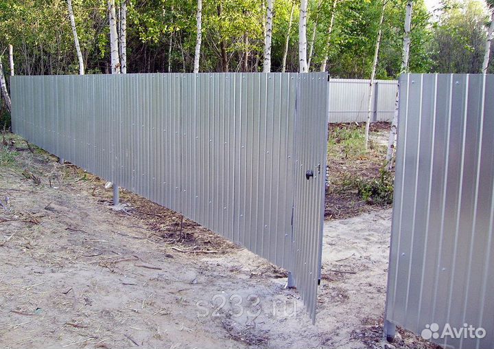 Заборы из профнастила под ключ