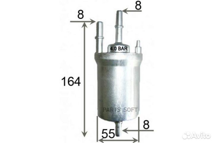 Azumi FSP33061 Фильтр топливный volkswagen polo 1