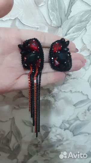 Кулон,серьги