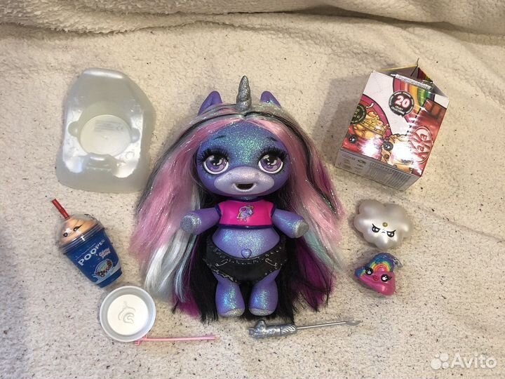 Единорог пупси глиттерная оригинал со слаймом