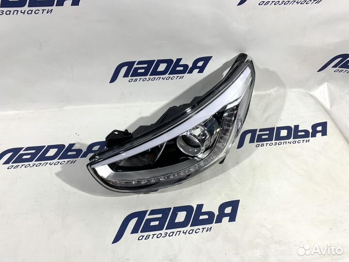 Фара Hyundai Solaris(10) левая линза