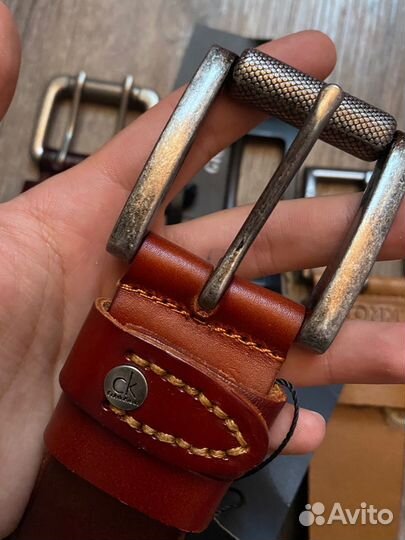 Мужской кожаный ремень