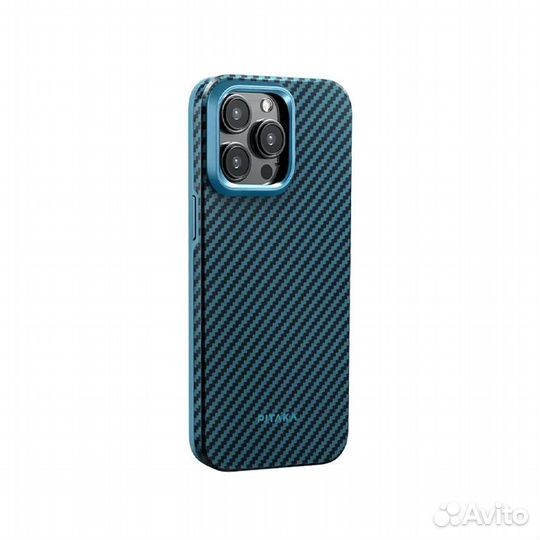 Чехол Pitaka MagEZ iPhone 15 pro Black - Blue