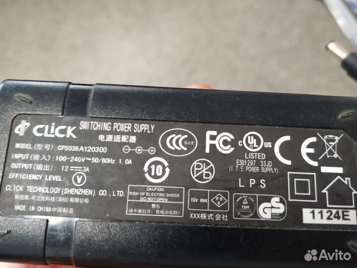 Адаптер блок питания 12v 3А