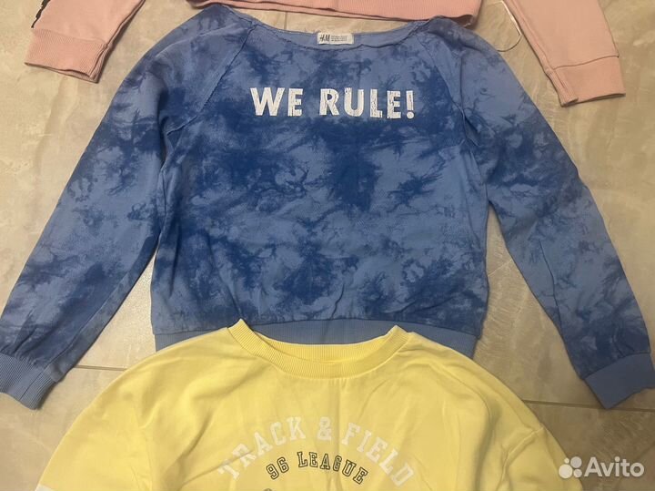 Свитшот для девочки 152 короткий