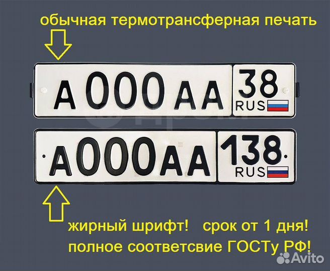 Изготовление номеров жирным шрифтом /Японский ГОСТ