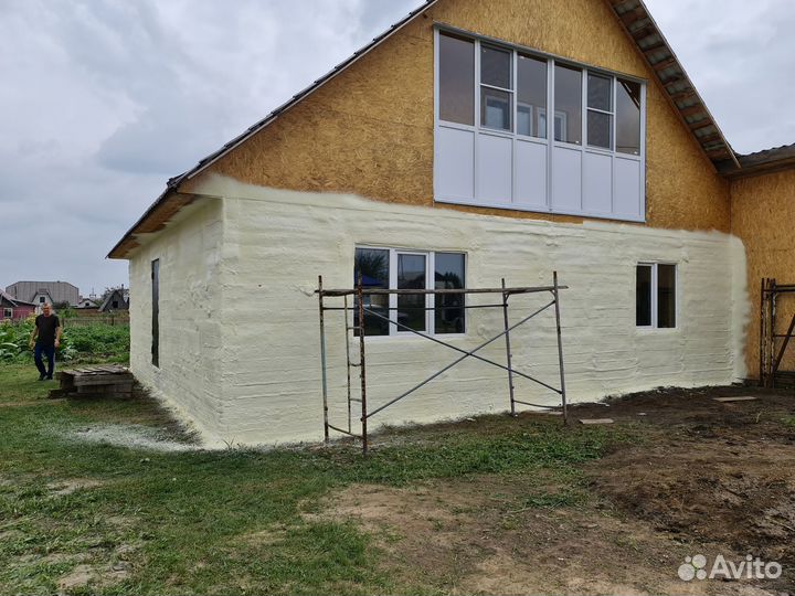 Утепление пенополиуретаном мансарды пеной ППУ