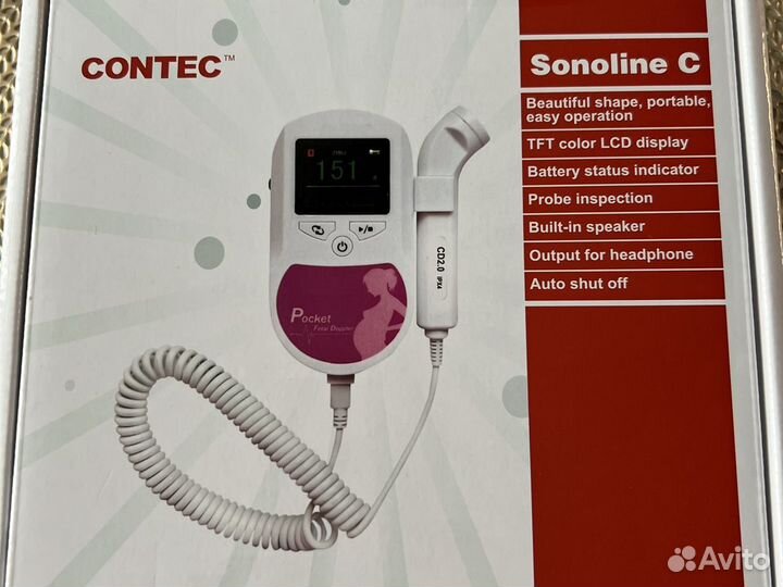 Фетальный допплер contec Sonoline C