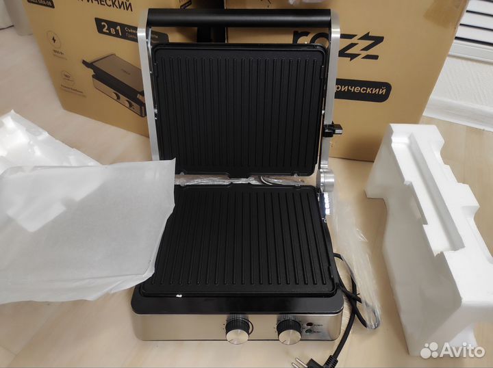 Электрический гриль 2-в-1 Razz 1800Вт новый