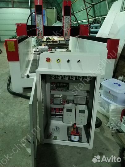 Фрезер чпу Станком Dekart S1530 по камню 2 шпин-ля