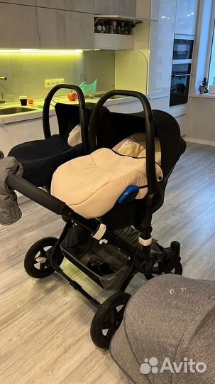 Адаптер для двойни Bugaboo Donkey и две автолюльки