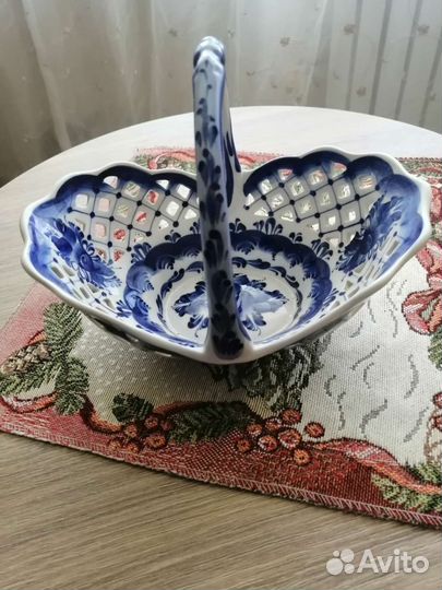 Конфетница гжель