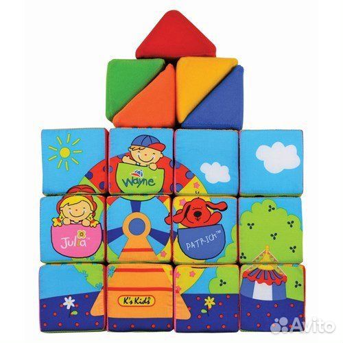 Кубики мягкие K’s kids