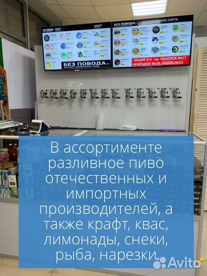 Магазин разливного пива/ напитков. 8 536 166/год