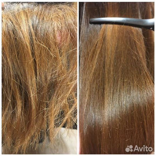 Полировка волос Кератин Ботокс Уход Флисинг