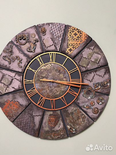 Часы настенные дизайнерские.Ручная работа