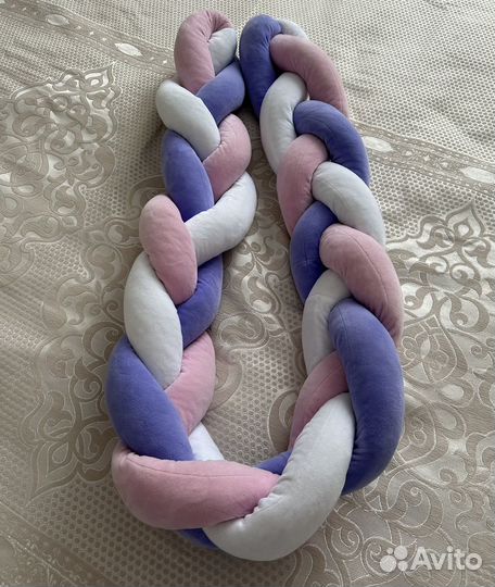 Бортик коса в кроватку