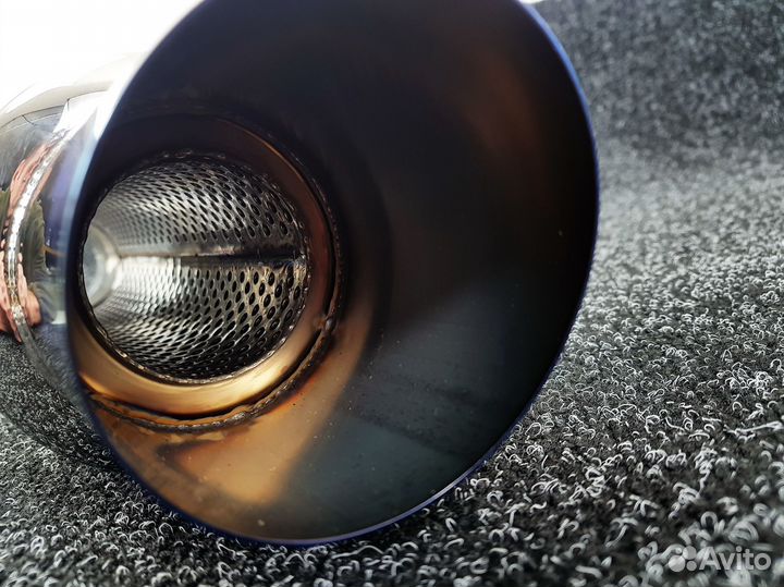 Бочка маленькая глушитель прямоточный 51мм ) 76мм