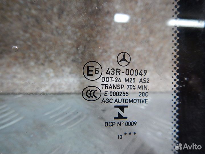 Стекло двери задней правой (форточка), Merсedes-Be