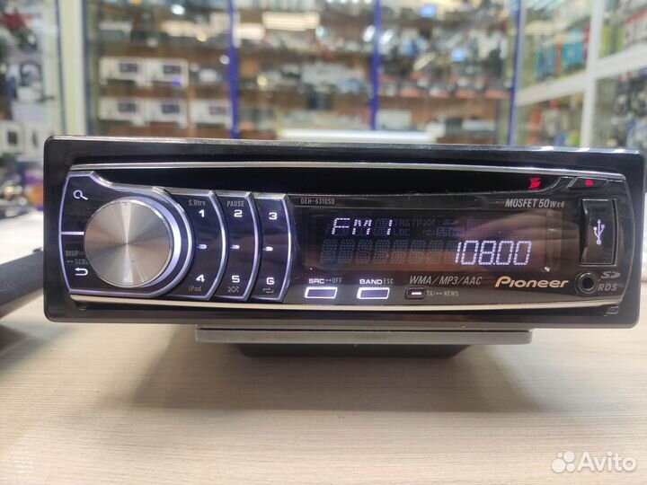 Автомагнитола Pioneer DEH-6310SD, 1DIN, CD MP3, US