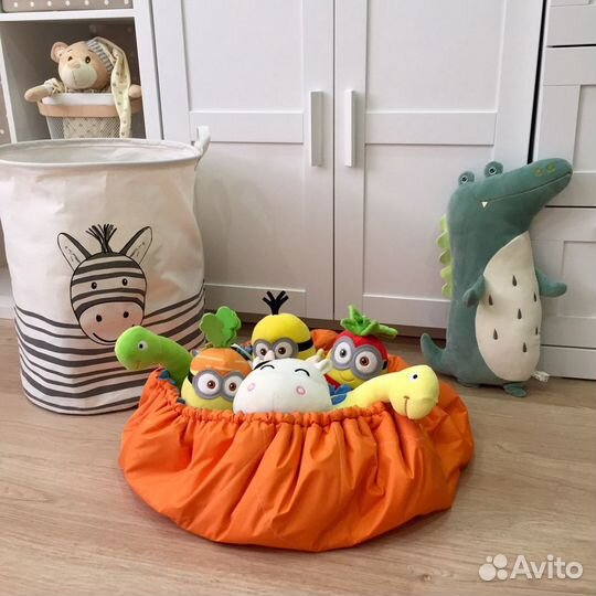 Игровой ковер-чехол для игрушек 2 в 1