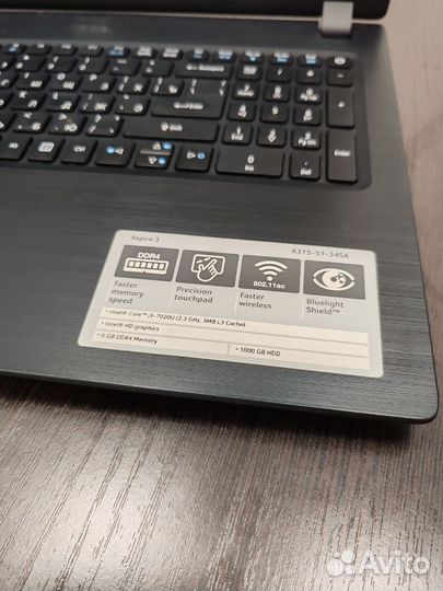 Мощьный Acer i3-7/6Gb/1Tb/HD620