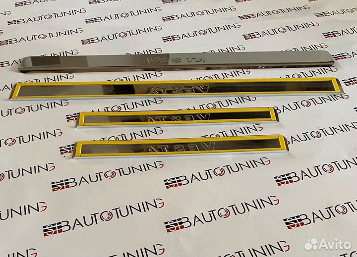 Накладки на пороги LADA Vesta SW (хром)