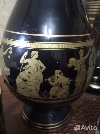 Ваза бокалы тарелка Греция 80-е г