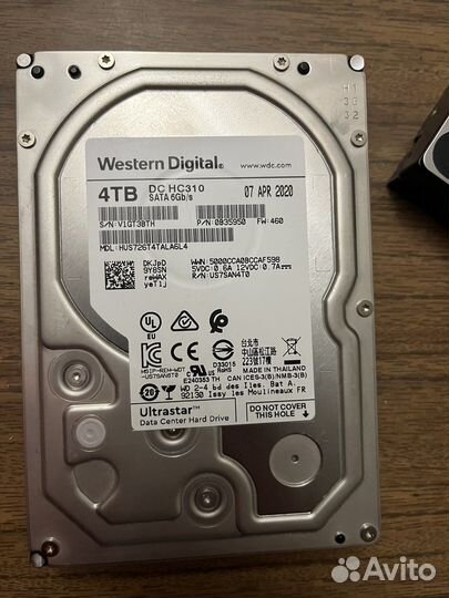 Жесткие диски WD, Ultrastar и Toshiba