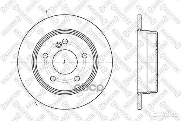 60203318SX диск тормозной задний MB W202 1.82