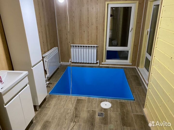 Купель из полипропилена, квадратная