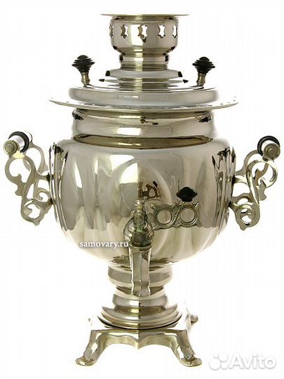 Самовар Электрический 3 литра никелированный 