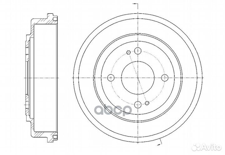 Барабан тормозной G-brake GD-06044 (G-brake) GD