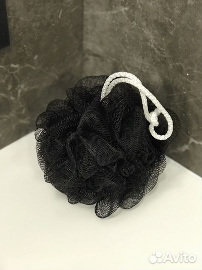 Черная мочалка оптом 100 штук