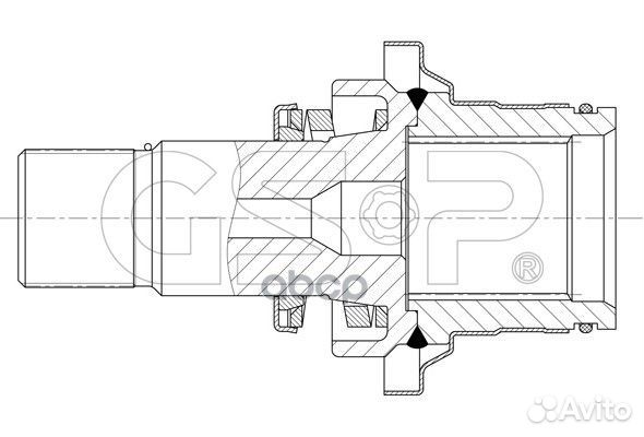 Вал кпп ford galaxy/VW sharan 1.8T-2.8 95-10 прав