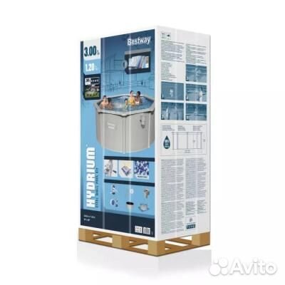 56566 Bestway Стальной бассейн 300х120. 7630л