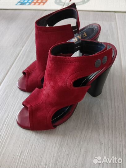 Босоножки натуральная замша 37