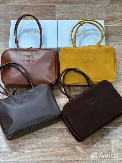 Сумка miu miu натуральная кожа