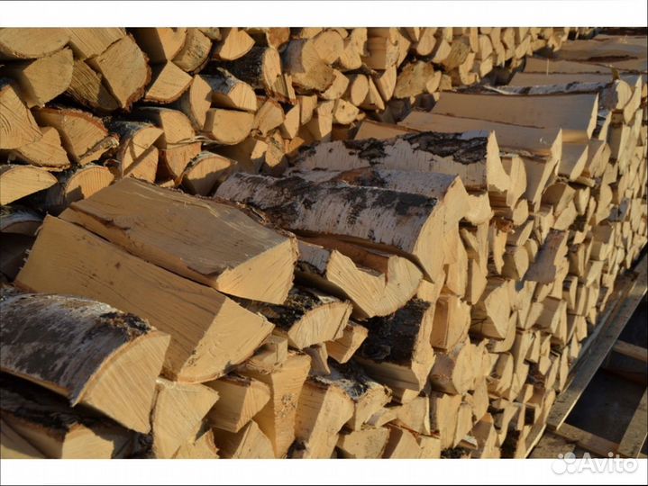 Дрова колотые Дуб Береза